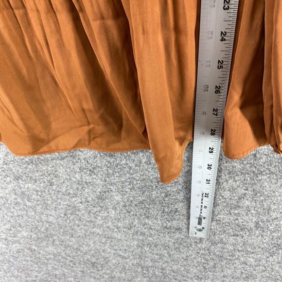 Cato Rust Pleated Blouse - Picture 8 of 9